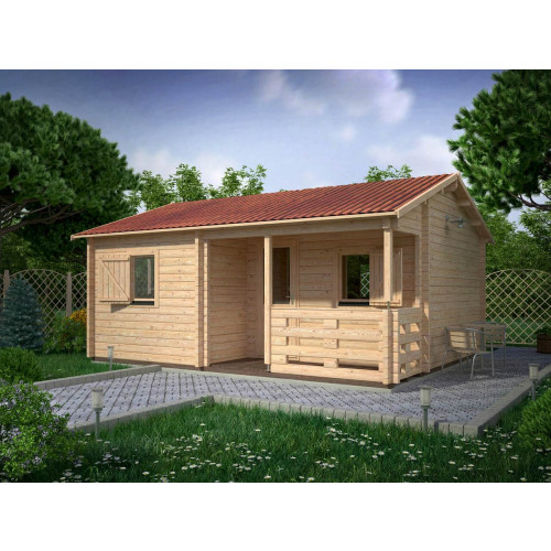 Chalet Joure 68 mm 600x500 cm